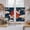 Blue, variant on Japanese Style Kitchen Curtain for Berdoom Living Room Cafe 72 Inch Length, Modern Cranes Cherry Flower Wave Red Blue Tiers Curtains Light Filtering Drapes Window Treatment 2 Panels 52"Wx72"L