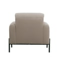 thumbnail image 5 of Studio Living Kingston Bohemian Accent Chair, Taupe Velvet Fabric, 5 of 11