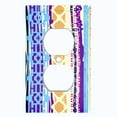 thumbnail image 2 of Metal Light Switch Plate Cover Colorful Ethnic Aztec Tribal Art Pattern SFR066, 2 of 13