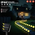 thumbnail image 2 of Solar String Lights for Outside，Outdoor String Light 20 LED 16.4ft 8 Lighting Modes Waterproof for Garden, Courtyard,Balcony, Terrace.（Warm White）, 2 of 5