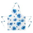 thumbnail image 2 of Pioneer Flower Floral Print Pattern Apron-Garden Aprons for Women with Pockets-Cotton Linen Waterproof Kitchen Cooking Gardening Aprons Adjustable for Kitchen,Cooking,BBQ and Salon 33x27 Inch, 2 of 7