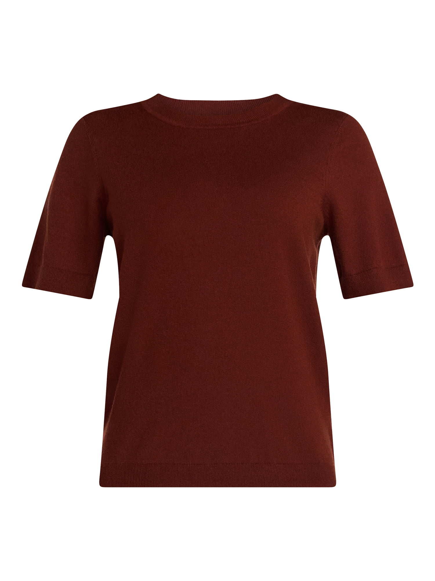 Time and Tru Women's and Women’s Plus Short Sleeve Sweater and Pants Set, 2-Piece, Sizes XS-4X