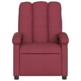 thumbnail image 2 of vidaXL Fauteuil Inclinable de Massage en Tissu Rouge Vin, 2 of 5