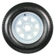 2Pk Trailer Tire On Rim ST205/75D15 205/75 15 in. LRC 5 Hole White