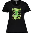 thumbnail image 3 of Inktastic Lettuce Romaine Calm Women's Plus Size T-Shirt, 3 of 5