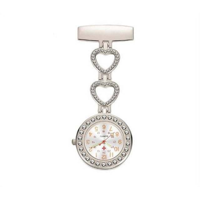 Transemion 2pièces Montre de Poche à la Mode avec Couvercle en Silicium Large Application Blanc 1Set
