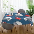 thumbnail image 5 of Coolnut Outdoor & Indoor Rectangle Tablecloth,Sport Rugby Dinner Table Cover for Patio, Picnic, Holiday Party 54x72In, 5 of 7
