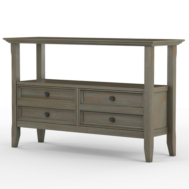 Brooklyn Max Washington Solid Wood 48, Wide Console Table With Drawers