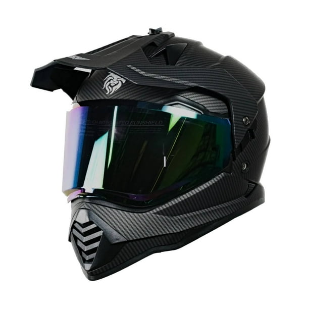Casco Multiproposito Para Moto Kov Onix Negro Carbono KOV Onix Bodega Aurrera en linea