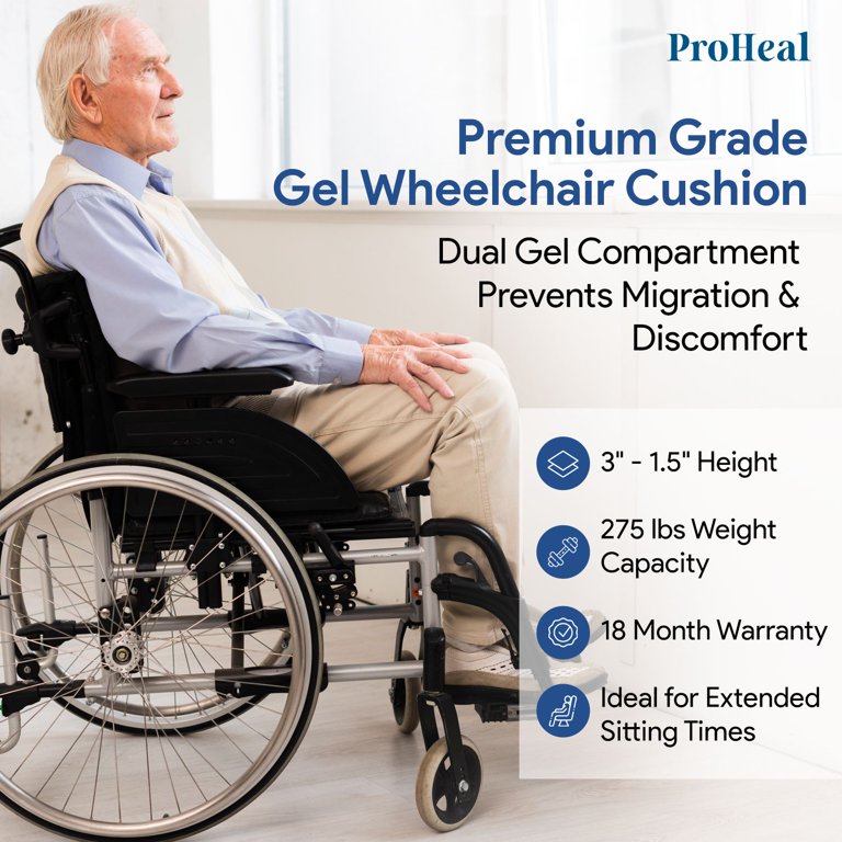 Premium Gel Wheelchair Cushions, T-Gel Cushions