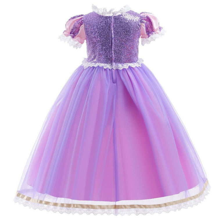 strapless open back dress New Princess Girl Sofia Costume Dresses For Party Holiday Birthday Cos –  ilovethedress main image 0