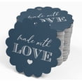 thumbnail image 4 of Inkdotpot Made With Love Text Bottle Tag Real Silver Foil Favor Hang Tags Pack Of 50, 4 of 6