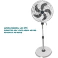 thumbnail image 2 of Ventilador De Pedestal Aerotec 16puLG Blanco Vm-16p 3 Vel, 2 of 4