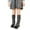 Dark Gray, variant on YTDSCS 3-12T Autumn Winter Girls Leg Warmers Wood Ear Trim Knee High Socks for Toddlers Kids