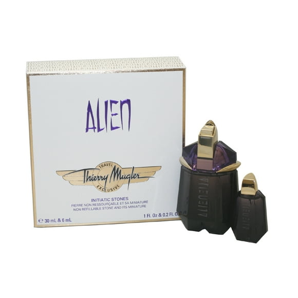 Alien 2 Pc. Gift Set ( Eau De Parfum Spray 1.0 Oz + Miniature 0.20 Oz ) for Women by Thierry Mugler