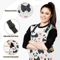 thumbnail image 2 of Cute Pandas and Red Heart 5 Pcs Kitchen Set Heat Resistant Oven Mitts and Non-Slip Pot Holders with Adjustable Cooking Apron, 2 of 6