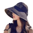 thumbnail image 1 of Sombrero de 54-60cm con circunferencia ajustable para mujer, aleros grandes de verano, sombrero protector solar vacío, sombrero de pescador anti-ultravioleta, 1 of 5