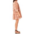 thumbnail image 5 of Wassery Women Summer Casual Mini Dress Hawaiian Resort Shattered Floral Print Tie-Up Half Sleeve Puff Sleeve Loose Baggy Dress, 5 of 7