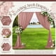 thumbnail image 4 of Tela para drapear con forma de arco de boda VACVELT, gasa rosa polvorienta, 2 unidades, 4 of 7