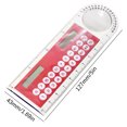 thumbnail image 5 of BZPIZ Back to S-chool Cute Calculator 12 Digit Desktop Calculator Basic Desk Calculator with Large LCD Display, Big Buttons, Solar and Battery Dual Power for Teachers S-tudents Basic Office, 5 of 5