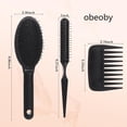 thumbnail image 2 of 3Pcs Wig Brush Comb Set, Loop Wig Brush Hair Extension Wide-Tooth and Edge Combs for Human Wigs and Synthetic Extension, 2 of 7