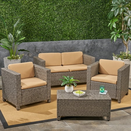 Cascada Outdoor Deep Seating Fabric Patio Cushions For Loveseat