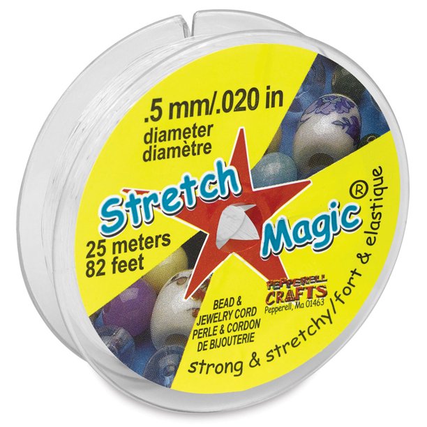 Stretch Magic Jewelry Cord 0.5 mm x 82 ft, Clear