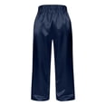 thumbnail image 6 of hotojiny Satin Pants for Women Summer Casual Ankle Length Beach Trousers Comfy Elastic Waist Silk Work Outfits with Pockets, 6 of 6