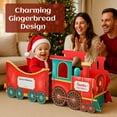thumbnail image 3 of Christmas Presents Trains, Santa Gift Train Set, Holiday Cheer Delivery, Santa Express Train Gift Box, Holiday Candy Holder Gift Boxes Holiday Party Centerpiece, Family Christmas Decorations B, 3 of 11