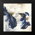 thumbnail image 2 of Black, Alex 12x12 Black Modern Framed Museum Art Print Titled - Blue Blossom Florals I, 2 of 5
