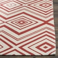 thumbnail image 4 of SAFAVIEH Cedar Brook Michelle Geometric Cotton Area Rug, Ivory/Coral, 5' x 8', 4 of 9