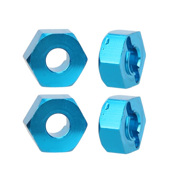 Montaje Hexagonal Rc Para Montaje Hexagonal Wltoys Accesorios Rc Piezas Rc Aleación De Aluminio 5.5MM RC Hex Mount Connector Fit For WLtoys RC 1:10 Off Road Vehicle Upgrade Cergrey Azul K949-009B