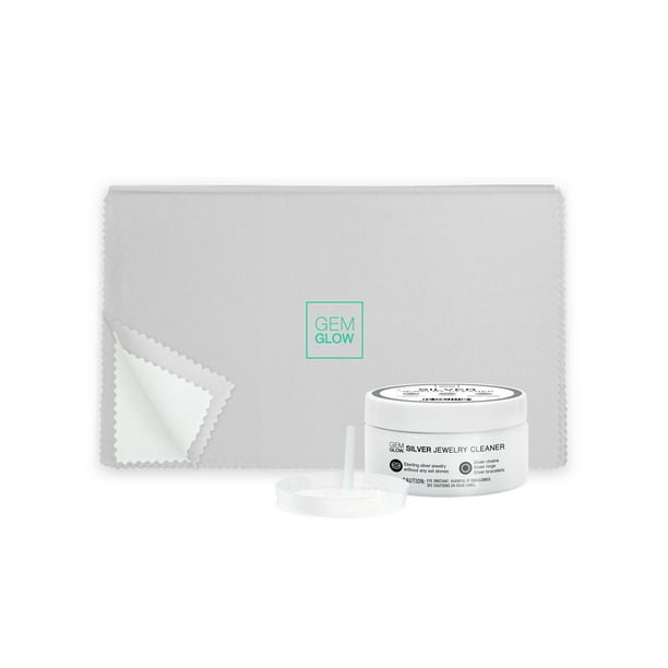 Gem Glow Gem Glow Sterling Silver Jewelry Cleaner Kit with Polishing