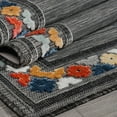 thumbnail image 4 of Beverly Rug Outdoor / Indoor Area Rugs Patio Porch Garden Carpet Bordered / Dark Gray 4x6, 4 of 9