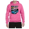 thumbnail image 2 of Ford GT American Horse Power Mustang | Mens Cars and Trucks Hooded Sweatshirt Graphic Hoodie, Neon Pink, Small, 2 of 4