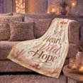 thumbnail image 6 of Heart Wild Hope Desert decorative motif Inspirational Quote, Cozy Friendship Quote Scene, Warm Flannel Blanket for Living Room and Reading Nook, Art Lovers Appreciation Gift, Artistic Home Decor, 6 of 9