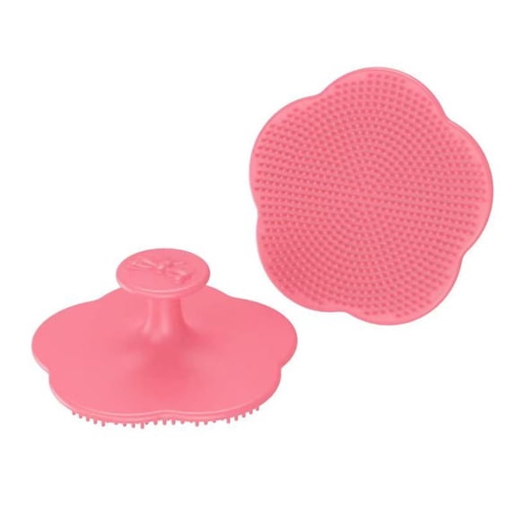 Dsseng Flower shape baby silicone shampoo brush baby bath massage brush to dandruff newborn shampoo brush