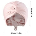 thumbnail image 3 of Adjustable Silk Satin Hair Bonnet For Sleeping Double Layer Hair Wrap Sleep Cap Turban For Women Men Curly Deep Conditioner Packets Conditioners for Hair Pattern Leave in Conditioner for Curly Hair, 3 of 9