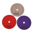 thumbnail image 2 of MYG Diamond Polishing Pads 3 Inch Wet/Dry 8 Piece Set Granite Stone Concrete Marble, 2 of 9