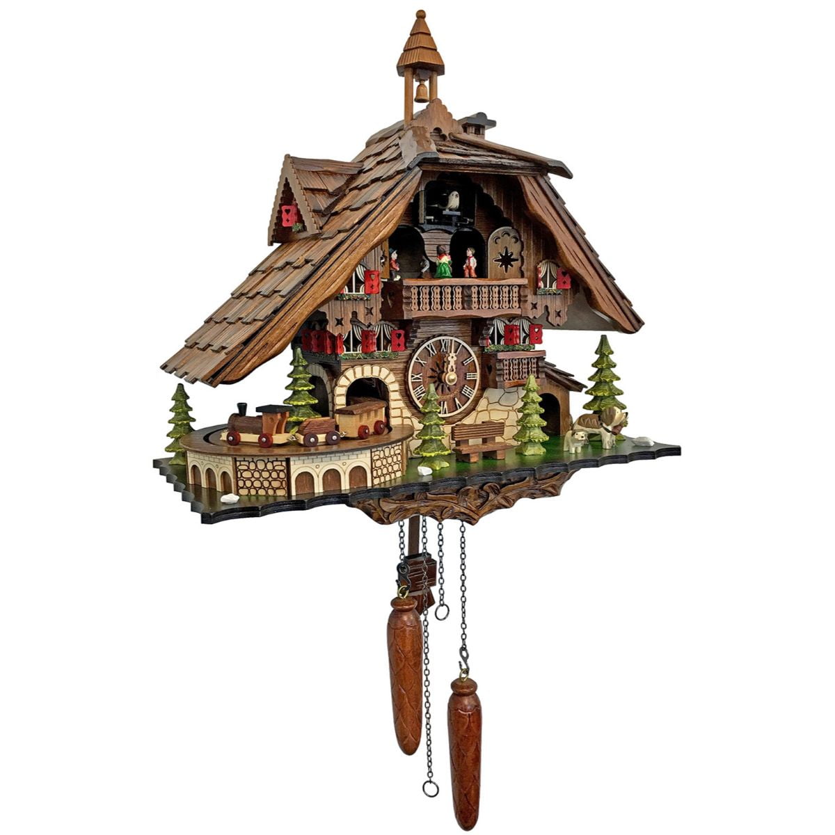 16" Engstler BatteryOperated Full Size Cuckoo Wall Clock