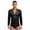 Black, variant on Raenseen Men's Sparkly Rhinestones Latin Dance Shirt Leotard V Neck Long Sleeve Figure Skating Black M