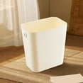 thumbnail image 5 of Kitchen Trash Can, Step-On Garbage Can with Lid, Tall Kitchen & Bathroom Trash Can, Small Office Waste Bin, White - Xuniizn, 5 of 8