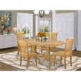 thumbnail image 2 of East West Furniture Vancouver 5-piece Traditional Wood Dining Set in Oak, 2 of 6