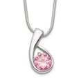 thumbnail image 4 of 925 Sterling Silver Pink Cubic Zirconia Pendant, 4 of 5