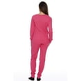 thumbnail image 3 of Just Love Womens Thermal Underwear Pajama Set  Ultra-Warm Base Layer Sleepwear (Pink, X-Small), 3 of 3