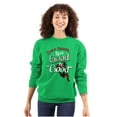 thumbnail image 3 of Funny Christmas How Good Santa Sweatshirt for Men or Women Brisco Brands X, 3 of 6