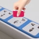 thumbnail image 2 of Cargador universal de pared con 3 puertos USB y LED, con enchufe europeo (rosa y rojo), 2 of 8