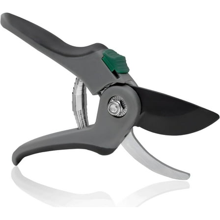 8" Bypass Pruning Shears Gardening Pruners Heavy Duty Secateurs Clippers Handheld Garden Tools for Rose Flower Plants Trimming, 1 Inch Cut