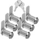 thumbnail image 1 of Luxshiny 6Jgo Cerraduras Para Cajones De Oficina Y Gabinete Camlock Metal Plata, 1 of 6