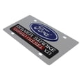 thumbnail image 3 of Ford Power Storke V8 Dual Logo License Plate (Silver On Chrome), 3 of 3